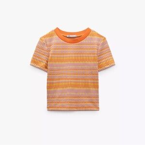 ZARA Jacquard T-Shirt